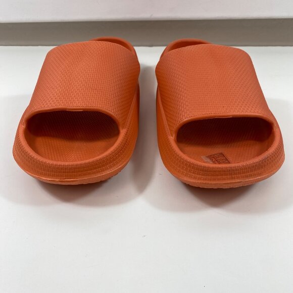 Unisex Orange Slide Sandals Non-Slip Shower Open Toe Lightweight Shoes Size 10 - Picture 3 of 7